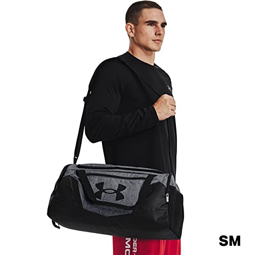 Under Armour unisex-adult Undeniable 5.0 Duffle , Pitch Gray Medium Heather (012)/Metallic Silver , Large