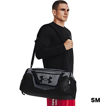 Under Armour unisex-adult Undeniable 5.0 Duffle , Pitch Gray Medium Heather (012)/Metallic Silver , Large