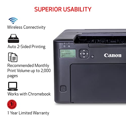 Canon imageCLASS LBP122dw - Wireless, 2-Sided Laser Printer, Works with Alexa,Black