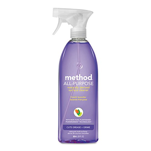 Method All-Purpose Cleaner Spray, French Lavender, Plant-Based and Biodegradable Formula Perfect for Most Counters, Tiles, Stone, and More, 28 oz Spray Bottles, (Pack of 8)