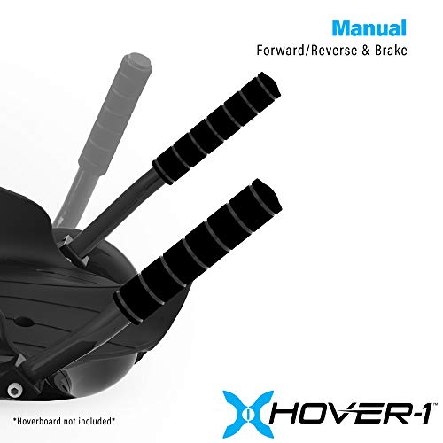 Hover-1 Falcon 1 Hoverboard Seat Attachment Turbo Light, Transform Your Hoverboard into Go-Kart, Black