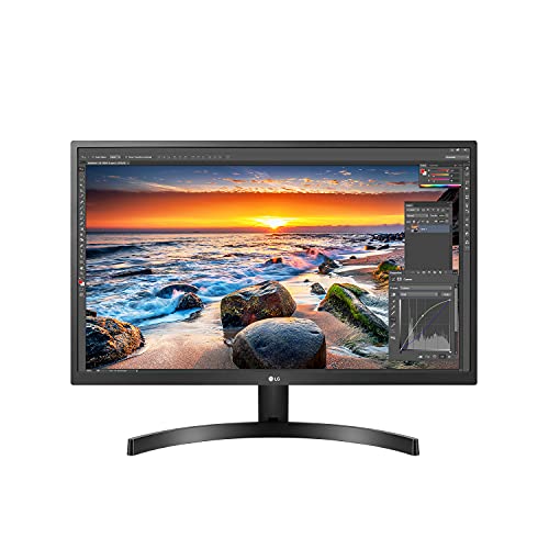 LG 27UK500-B Monitor 27” UltraFine (3840 x 2160) IPS Display, AMD FreeSync Technology, sRGB 98% Color Gamut, HDR 10, OnScreen Control, Wall Mountable - Black