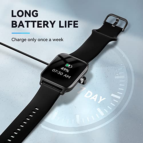 Smart Watch for Men Women(Answer/Make Call),Alexa Built-in,1.8"Fitness Tracker with Heart Rate Sleep SpO2 Monitor,100+Sport Modes,5ATM Waterproof,Activity Trackers and Smartwatches for Andriod iPhone