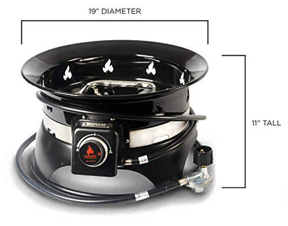 Outland Living Model 870 Portable Propane Fire Pit, Black