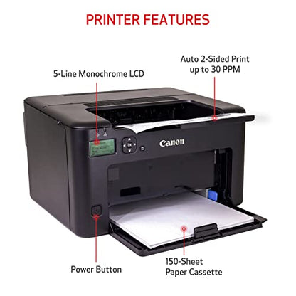 Canon imageCLASS LBP122dw - Wireless, 2-Sided Laser Printer, Works with Alexa,Black