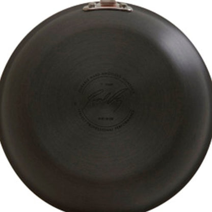 Rachael Ray Brights Hard Anodized Nonstick Frying Pan / Fry Pan / Hard Anodized Skillet - 8.5 Inch, Gray with Orange Handles
