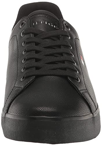 Tommy Hilfiger Men's Rezz Sneaker, Black/Black 001, 10M