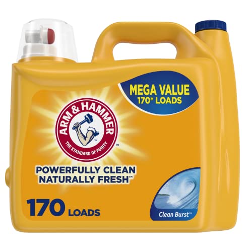 Add 3 To Your Cart! Arm & Hammer Clean Burst, 170 Loads Liquid Laundry Detergent, 170 Fl oz