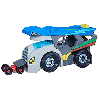 PJ Masks Power Heroes Hero Hauler Truck Playset with 2 Duo Racer Superhero Toy Cars, Preschool Toys for Kids 3 Years and Up