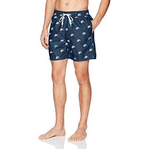 Kanu Surf Men's Havana Swim Trunks (Regular & Extended Sizes), Terrapin Navy/White, Small