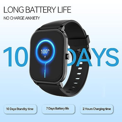 anyloop Smart Watch for Men and Women, 2.02'' Activity Tracker and Smartwatches, 100+ Sport Modes Fitness Tracker with IP68 Waterproof Heart Rate Sleep Monitor Compatible with Android&iOS