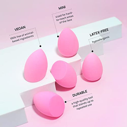 AOA Studio Collection Makeup Sponge Set Makeup Blender Latex Free and High-definition Set of 6 Makeup Blender For Powder Cream and Liquid, Super Soft Wonder Blender Beauty Cosmetic