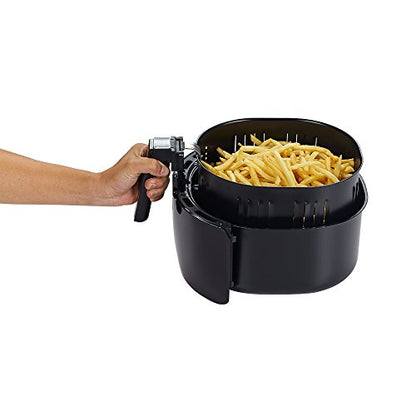 GoWISE USA 1700-Watt 5.8-QT 8-in-1 Digital Air Fryer with Recipe Book, Black