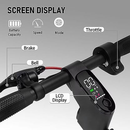 Electric Scooter for Adults, Up to 19 Miles Range, 19 Mph Folding Commute E-Scooter with 8.5" Solid Tires, Dual Braking System and App Control …