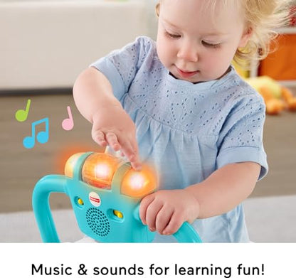 Fisher-Price Toddler Ride-On Learning Toy, Bounce and Spin Puppy Stationary Musical Bouncer for Babies and Toddlers Ages 12+ Months (Amazon Exclusive)