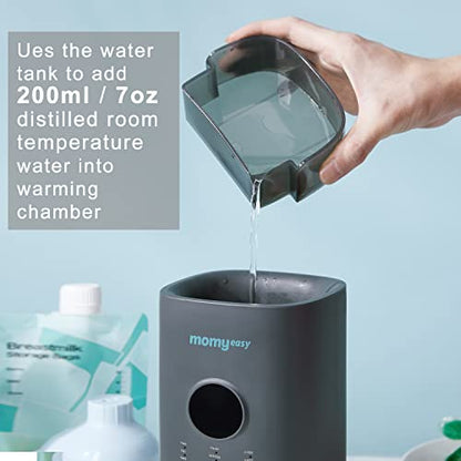 Bottle Warmer, Fast Baby Bottle Warmer with Accurate Display Timer, Milk Warmer for Breastmilk, Temperature Control 24H Keep Warm and Auto Shutoff (Blue)