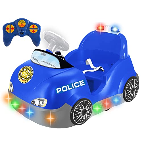 Kiddieland: Bumper Car - Police - 6 Volt Battery Powered Car, Baby Toddler 18-36 Months, Light & Sound. Includes Parents' Remote Control for Optimum Control Over Rides