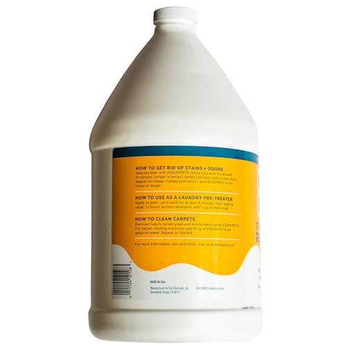 KIDS 'N' PETS - Instant All-Purpose Stain & Odor Remover – 128 fl oz (Packaging May Vary) - Permanently Eliminates Tough Stains & Odors – Even Urine Odors - No Harsh Chemicals, Non-Toxic & Child Safe
