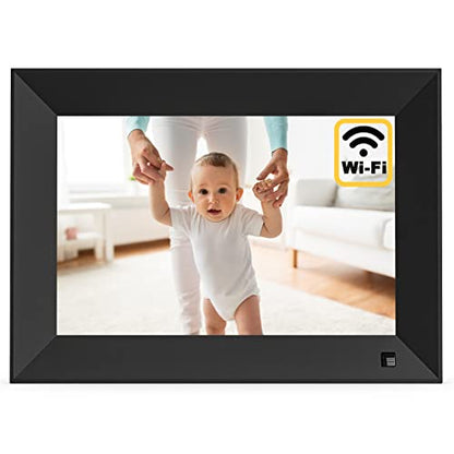 Arktronic 10.1 Inch WiFi Digital Picture Frame 16GB, Smart Digital Photo Frame with HD IPS Touch Screen, Easy to use, Instantly Share Photos/Videos via App or Email, Gift for Grandparents