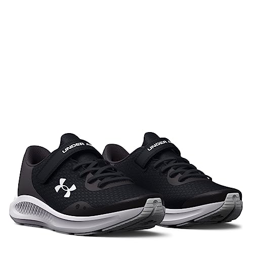 Under Armour Girls Pursuit 3 Alternate Closure Running Shoe, Black, 11 Little Kid