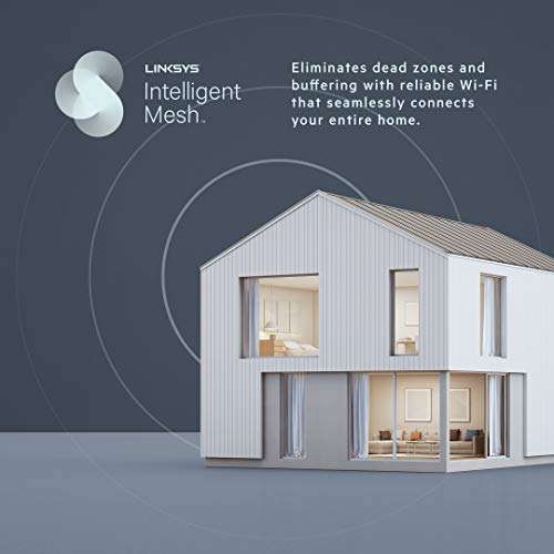 Linksys Mesh Wifi 6 Router, Dual-Band, 1,700 Sq. ft Coverage, 25+ Devices, Speeds up to (AX1800) 1.8Gbps - MR7350