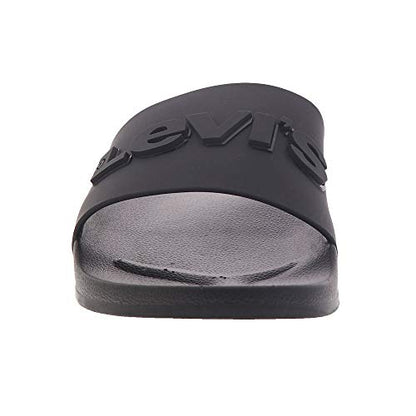 Levi's Mens 3D Slide Slip On Sandal Shoe, Black, 9 M