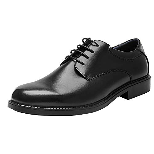 Bruno Marc Men's Downing-02 Black Leather Lined Dress Oxford Shoes Classic Lace Up Formal Size 8 M US