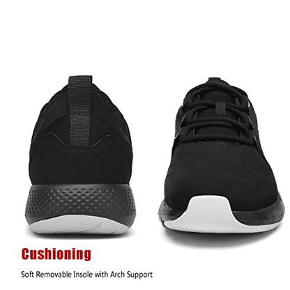Waterproof Work Sneakers For Men Or Women Non Slip Work Shoes Lightweight Non Slip Anti Oil Black