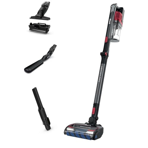 Shark IZ662H Cordless Vertex Pro Lightweight Cordless Stick Vacuum with DuoClean PowerFins, Red