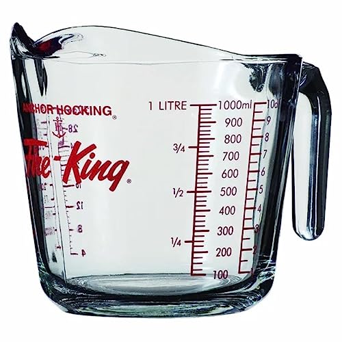 UPDATE: SOLD OUT! Anchor Hocking Fire-King Measuring Cup, Glass, 4-Cup