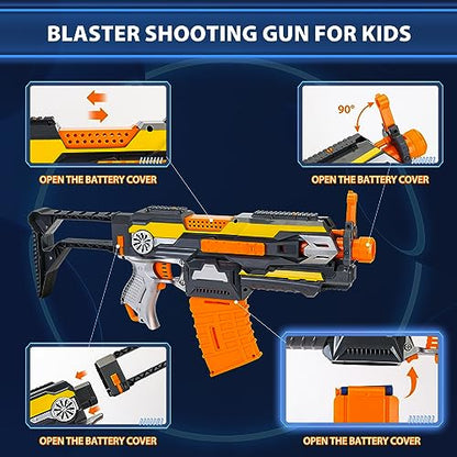 Automatic Toy Gun, Electric Toy Foam Blasters & Guns with 40 Bullets, Kids Toys for 6 7 8 9+ Year Old Boys, Cool Great Birthday Gift for Kids, Teens & Adults