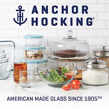 Anchor Hocking Batter Bowl, 2 Quart Glass Mixing Bowl, Non-Lidded