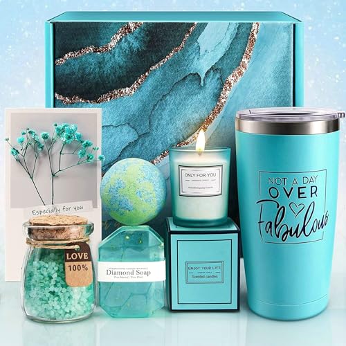 Birthday Gifts for Women, Relaxing Spa Gift Basket Set, Unique Gift Ideas for Women, Valentines Day Gifts for Her Mom Sister Best Friend Wife, Coworker Teacher Nurse Gifts for Women