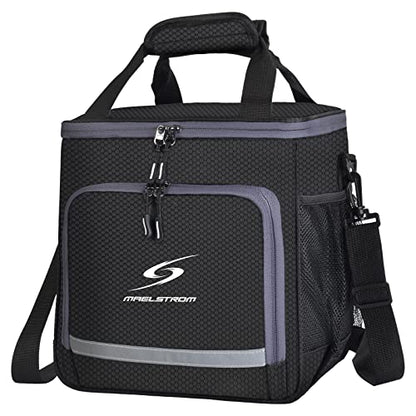 Maelstrom Lunch Box for Men,Insulated Lunch Bag Women/Men,Leakproof Lunch Cooler Bag,Lunch Tote Bag for Work,Small,Black