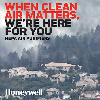 Honeywell HPA104 HEPA Air Purifier for Medium Rooms - Microscopic Airborne Allergen+ Reducer, Cleans Up To 750 Sq Ft in 1 Hour - Wildfire/Smoke, Pollen, Pet Dander, and Dust Air Purifier – White