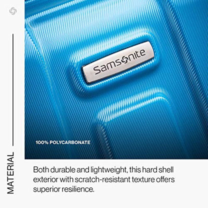 Samsonite Centric Hardside Expandable Luggage with Spinner Wheels, Caribbean Blue, 3-Piece Set (20/24/28)