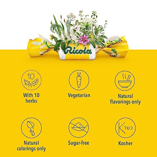 Ricola Sugar Free Swiss Herb Cough Drops, Original, 19 Count
