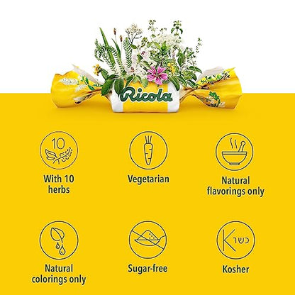 Ricola Sugar Free Swiss Herb Cough Drops, Original, 19 Count
