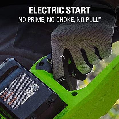 Greenworks 2 x 24V (48V) 16" Brushless Cordless Chainsaw (Great For Tree Felling, Limbing, Pruning, and Firewood / 125+ Compatible Tools), (2) 4.0Ah Batteries and Dual Port Rapid Charger Included