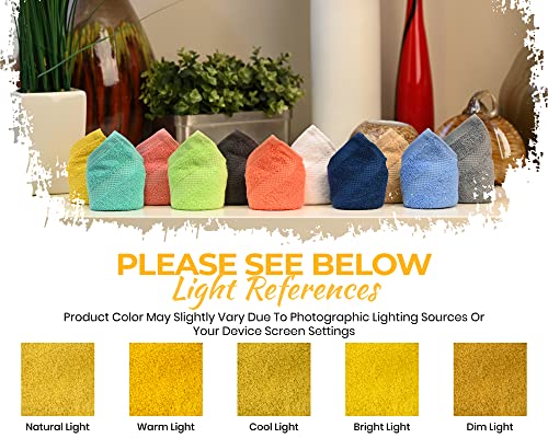 Premium 100% Cotton Wash Cloths, 12 Piece Set, 13x13 Inches, Luxury towels, Durable, Fingertip Towel Quick Dry & Extra Absorbent Cleaning Cloth Face Cloths for Home, Spa, Hotel, Bathroom & Kitchen