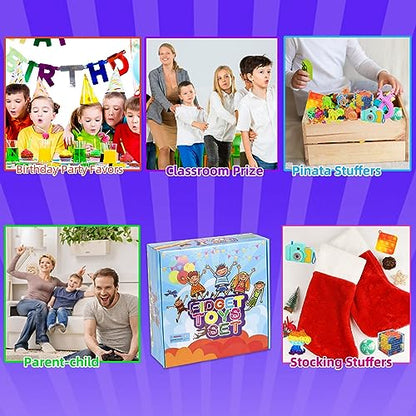 1000 Pcs Party Favors for Kids, Fidget Toys Bulk, Birthday Gift Toys, Fidgets Stocking Stuffers, Treasure Box Birthday Party, Goodie Bag Stuffers, Carnival Prizes, Pinata Filler Stuffers for Classroom