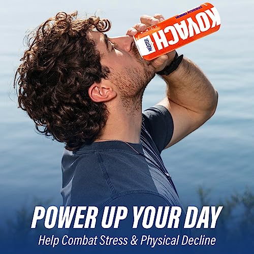 KOYACH Energy Drink, Caffeine Performance Fuel Beverage for Mental and Pre-Workout Physical Energy Boost, No Artificial Colors - 12 Fl Oz, 12 Cans (Sugar Free)
