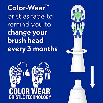 Spinbrush PRO CLEAN Battery Powered Toothbrush, Soft Bristles, 1 Count, Gold or Blue Color May Vary