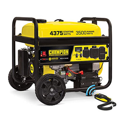 Champion Power Equipment 201181 4375/3500-Watt Remote Start Portable Generator, CO Shield
