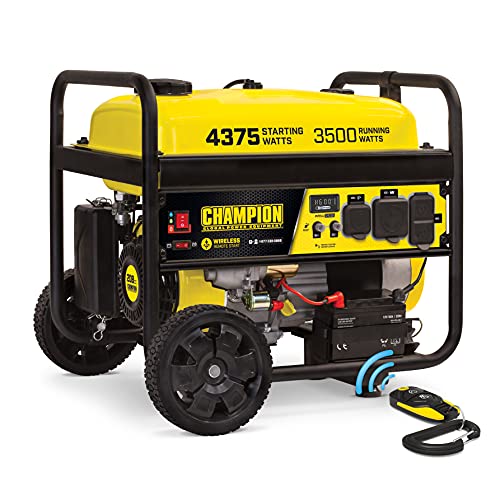 Champion Power Equipment 201181 4375/3500-Watt Remote Start Portable Generator, CO Shield