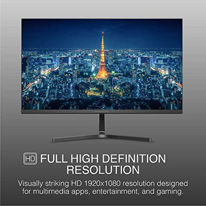 Packard Bell 21 Inch Monitor FHD 1920 x 1080 Computer Monitor, 75 Hertz, 5 Milliseconds, Ultrawide Monitor, VESA Mount, Tilt Adjustment, VGA and HDMI Monitor, Basic Monitor and Gaming Monitor