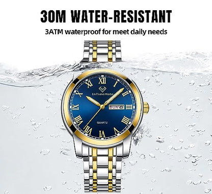 INTIMEMATE Stainless Steel Watches for Men