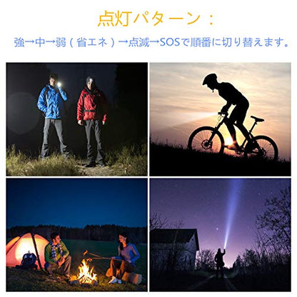 Tactical Portable LED Flashlight with 5 Modes