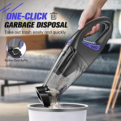 IMINSO Handheld Vacuum Cordless Car Vacuum Cleaner 9000PA, Rechargeable Hand Vacuum Cordless with LED, Lightweight, Portable Hand Held Vacuum, Handheld Car Vacuum for Car/Stairs/Pet Hair