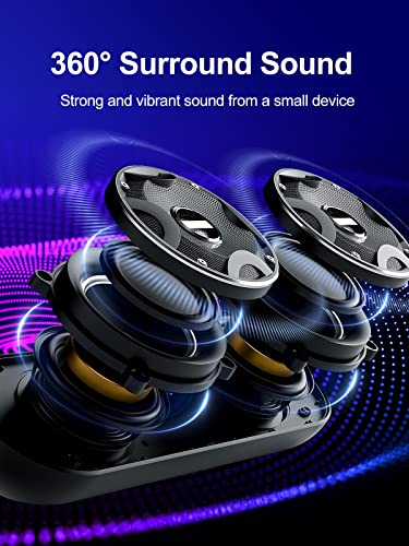 Nylavee Computer Speakers, PC Sound bar for Desktop, HiFi Stereo Soundbar, Large Speaker Drivers, 3.5mm Aux-in Connection, USB Powered Mini Speaker Soundbar for Desktop Monitor, PC, Laptop, Tablets